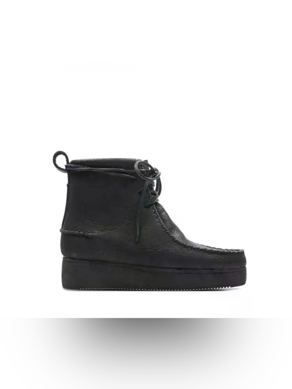 Clarks Black Lace Up Platform Boots